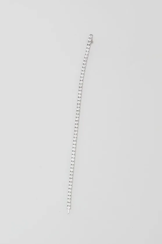 4 Prong N-dia Tennis Bracelet in White^No.6 Store Best