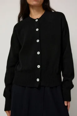 Ada Crewneck Cardigan in Black^No.6 Store Fashion