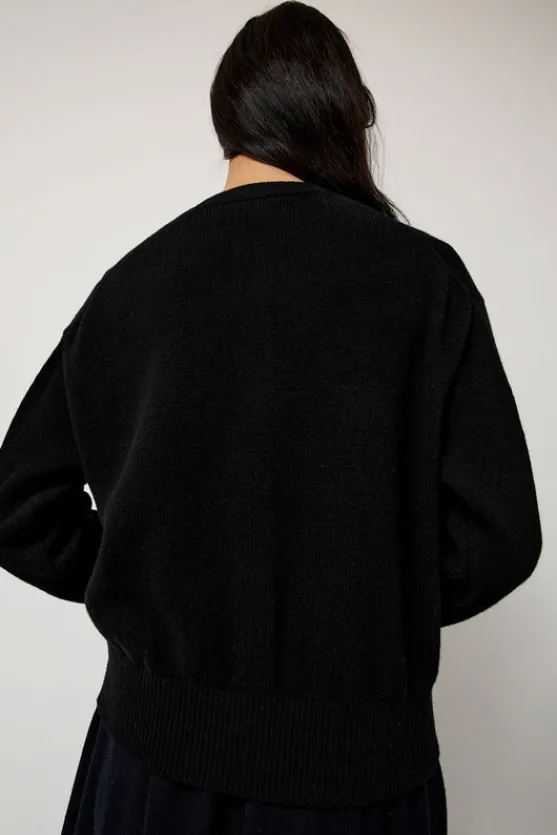 Ada Crewneck Cardigan in Black^No.6 Store Fashion
