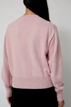 Ada Crewneck Cardigan in Pink^No.6 Store Sale