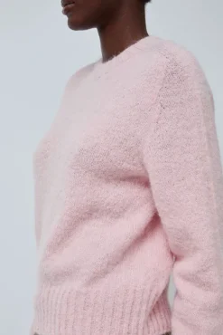 Alpaca Pullover Sweater in Baby Pink^No.6 Store Outlet