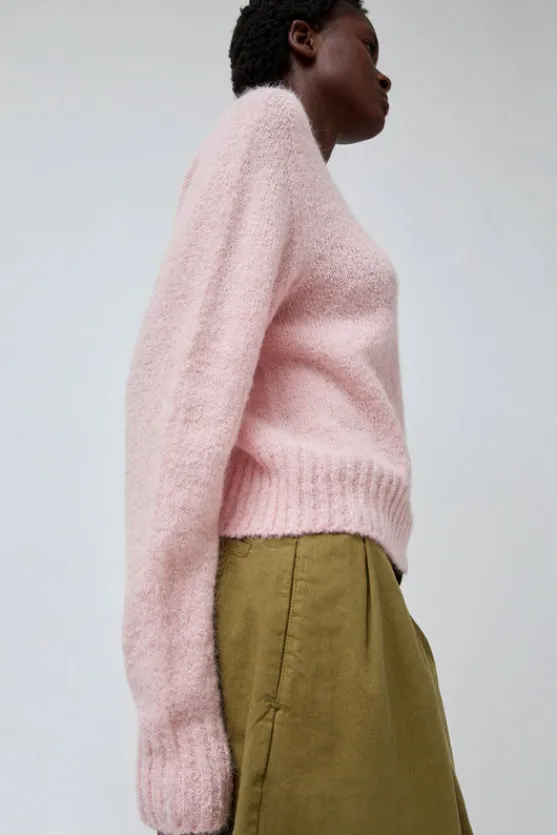 Alpaca Pullover Sweater in Baby Pink^No.6 Store Outlet
