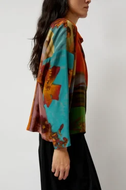 Asymmetric Top in Print G^No.6 Store Sale