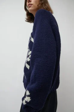 Atomic Flower Cardigan in Navy^No.6 Store New