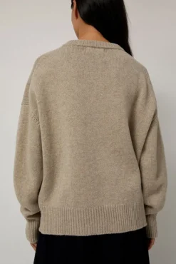 Balla Slouch V Neck Sweater in Beige^No.6 Store Discount