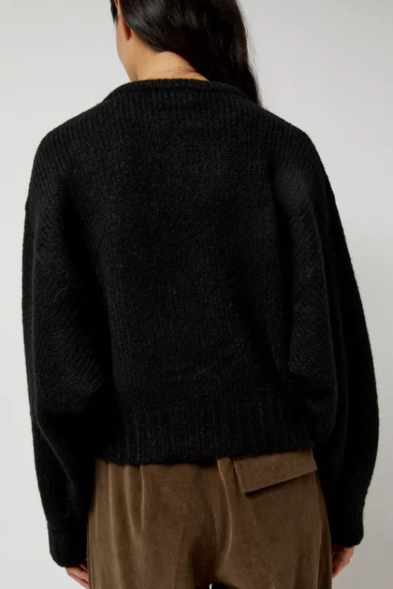 Balloon Sleeve Sweater in Black^No.6 Store Best
