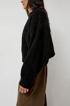 Balloon Sleeve Sweater in Black^No.6 Store Best
