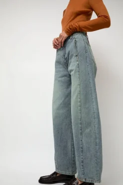 Barrel Denim Pants in Light Blue^No.6 Store Sale