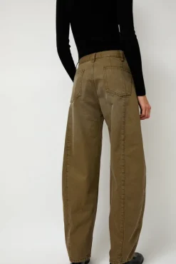 Barrel Denim Pants in Mocha^No.6 Store Fashion