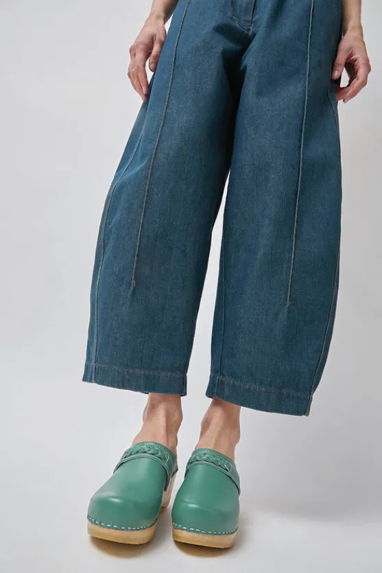 Bridget Clog on Mid Wedge in Sage^No.6 Store Outlet