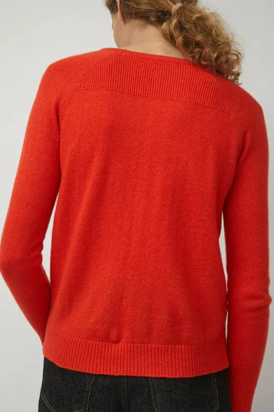 Brighton Pullover in Coral^No.6 Store Outlet