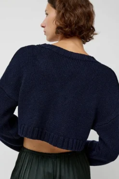 Bruna Cardigan in Navy^No.6 Store Hot