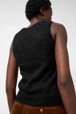 Carol U-Neck Vest in Black^No.6 Store Sale