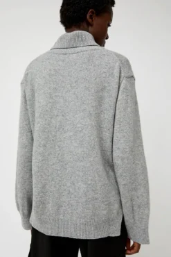 Cashmere Blend High Neck Knit in Gray^No.6 Store Clearance