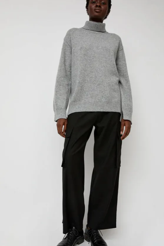 Cashmere Blend High Neck Knit in Gray^No.6 Store Clearance