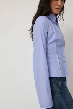 Cila Fitted Shirt in Blue^No.6 Store Online