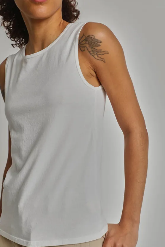 Column Tank in Chalk Overdye^No.6 Store New