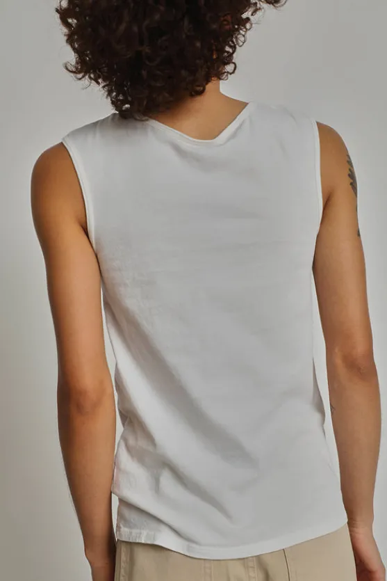 Column Tank in Chalk Overdye^No.6 Store New
