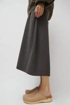 Contour Clog with Shearling on Flat Base in Camel^No.6 Store Sale