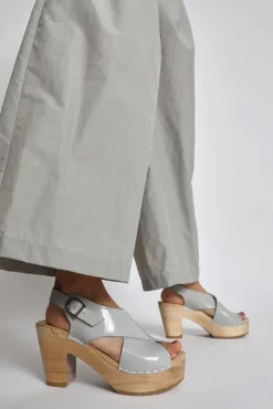 Crossover Clog on Platform in Dove Patent^No.6 Store Sale