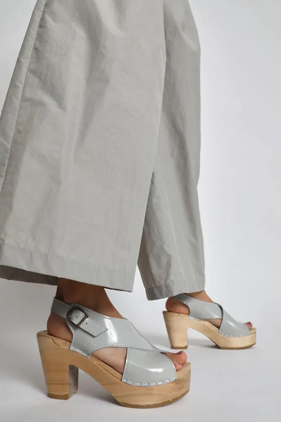 Crossover Clog on Platform in Dove Patent^No.6 Store Sale