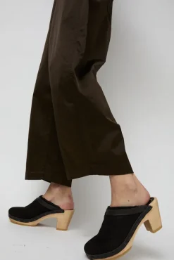 Dakota Shearling Clog on High Heel in Brindle^No.6 Store Hot