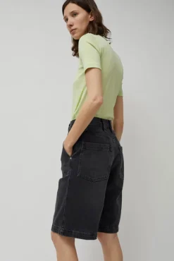 Denim Carpenter Shorts in Stone Black^No.6 Store New