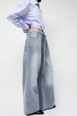 Denim Sharing Pants in Light Blue^No.6 Store Fashion