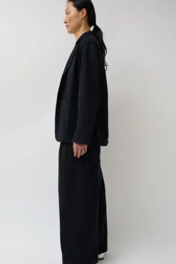 Drapey Blazer in Black Warp and Indigo Weft^No.6 Store Clearance