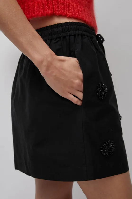 Embellished Mini Skirt in Black^No.6 Store Best