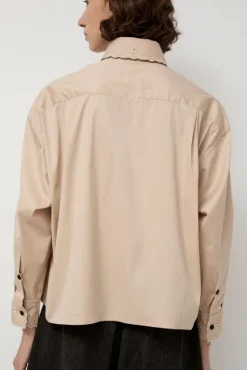 Embroidery Shirt in Beige^No.6 Store Hot