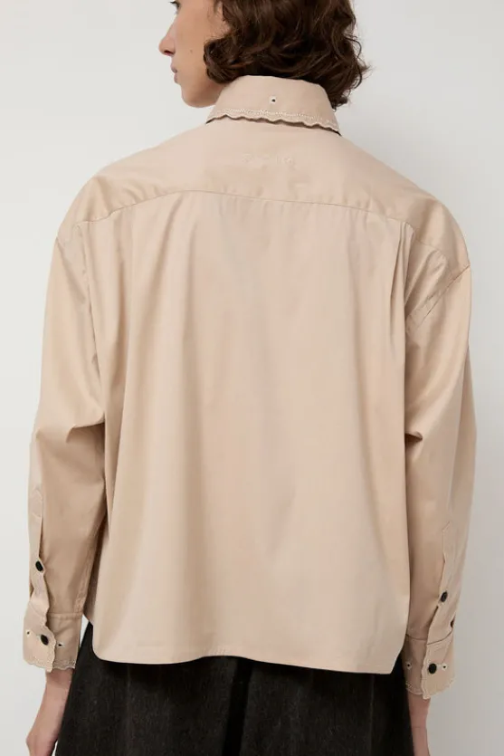 Embroidery Shirt in Beige^No.6 Store Hot