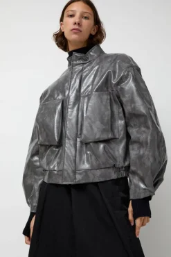 Ep Bomber Jacket in Charcoal^No.6 Store New