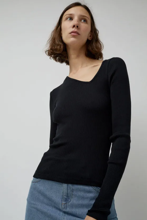 Eve Seamless Top in Black^No.6 Store Hot