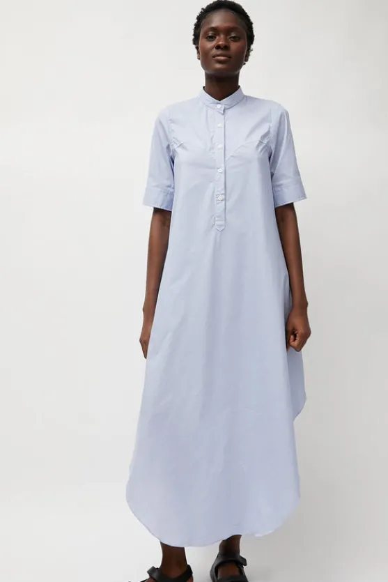 Extra Long Shirt in Blue and White Stripe^No.6 Store Fashion