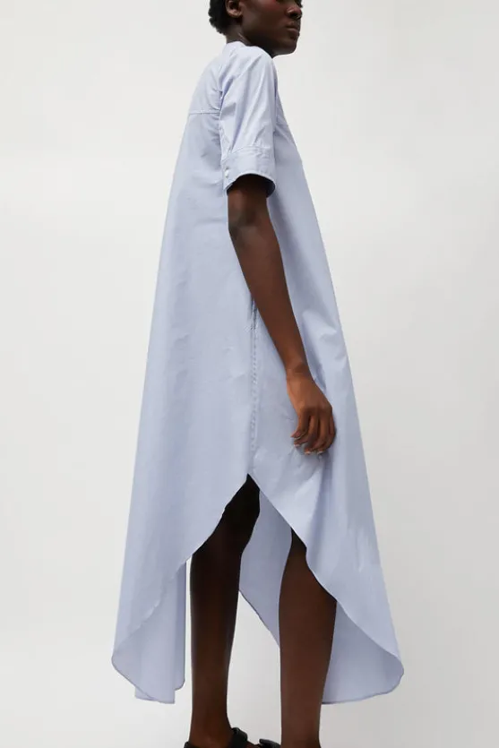 Extra Long Shirt in Blue and White Stripe^No.6 Store Fashion