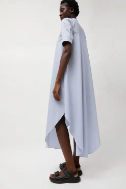 Extra Long Shirt in Blue and White Stripe^No.6 Store Fashion