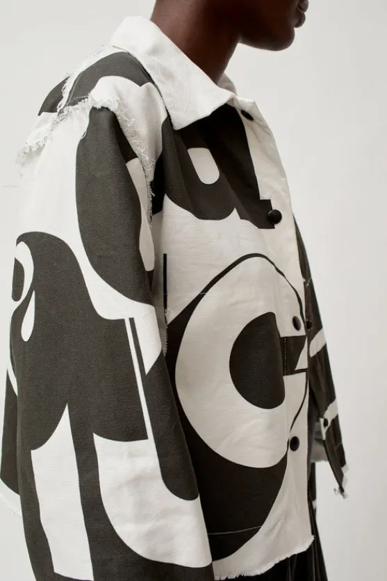 Faris Canvas Jacket in Black and White^No.6 Store Best