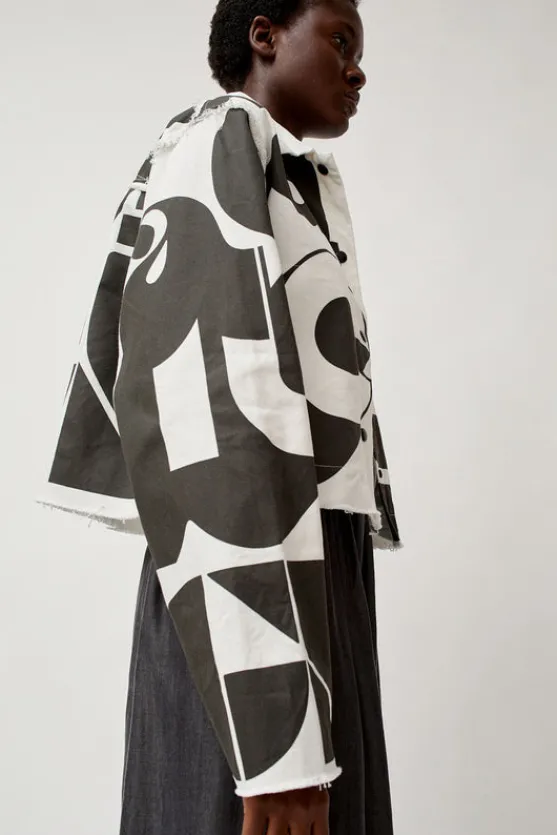 Faris Canvas Jacket in Black and White^No.6 Store Best