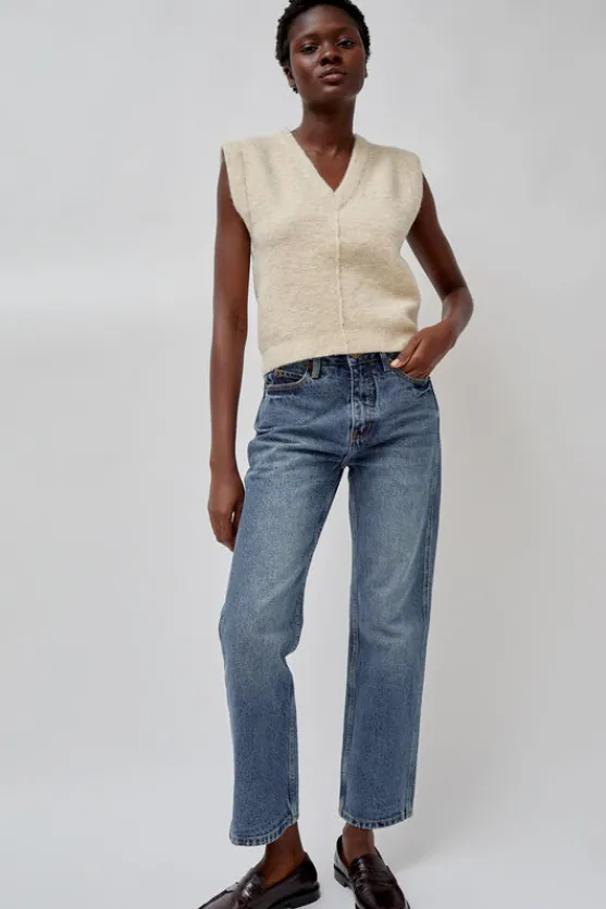 Fleece Vest in Ecru^No.6 Store Best