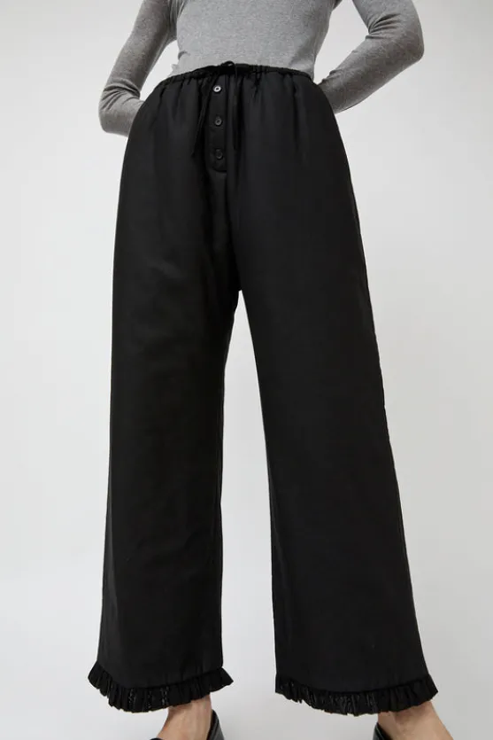 Frill Padded Pants in Black^No.6 Store Online