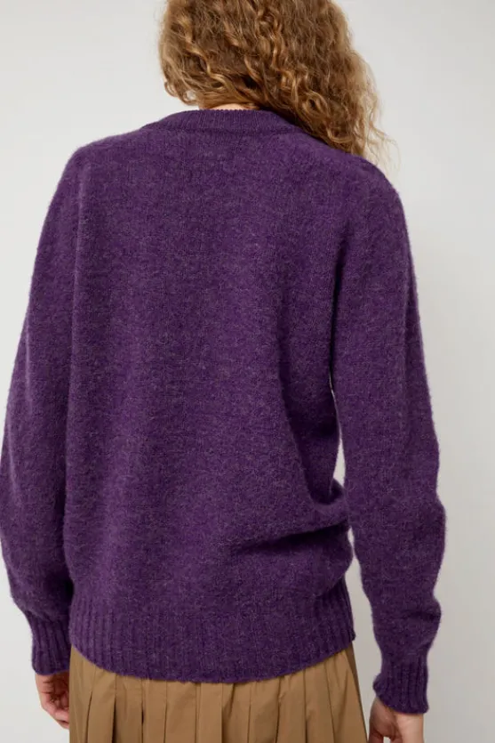 Future Memories V Neck Sweater in Lavender^No.6 Store Best