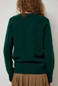 Future Memories V Neck Sweater in Forest^No.6 Store Online