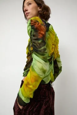 Gathered Delilah Top in Melting Bloom^No.6 Store Best