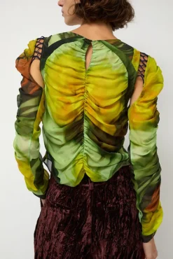 Gathered Delilah Top in Melting Bloom^No.6 Store Best