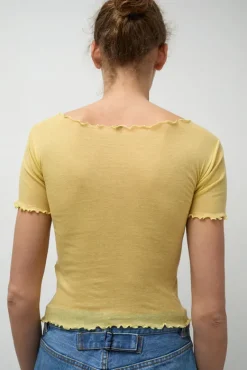 Gerrymandered Tee in One Yellow^No.6 Store Hot