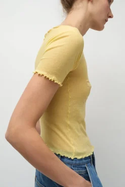 Gerrymandered Tee in One Yellow^No.6 Store Hot