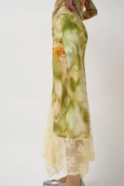 Hiss Skirt in Sage Molten Floral^No.6 Store Clearance