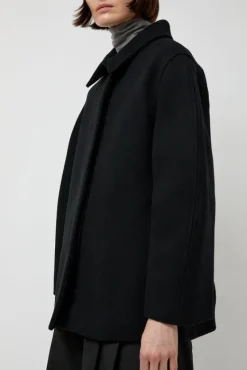 Hourglass Half Coat in Black^No.6 Store Hot