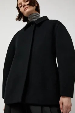 Hourglass Half Coat in Black^No.6 Store Hot